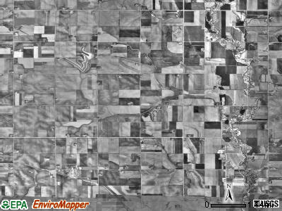 Clinton township, Minnesota satellite photo by USGS