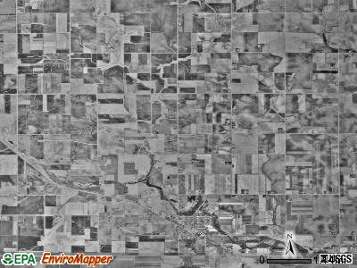 Le Roy township, Minnesota satellite photo by USGS
