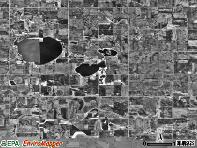 Round Lake township, Minnesota satellite photo by USGS