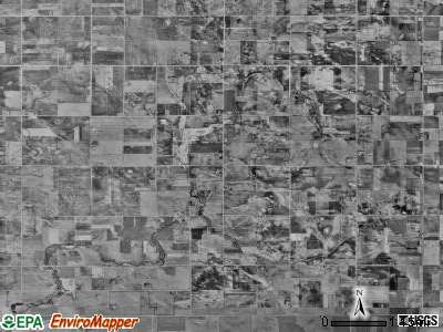 Nevada township, Minnesota satellite photo by USGS