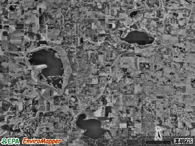 Nunda township, Minnesota satellite photo by USGS