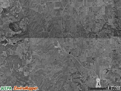 Chariton township, Missouri satellite photo by USGS