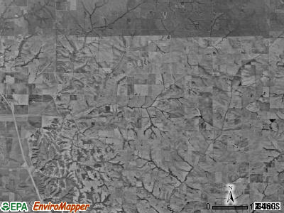 Polk township, Missouri satellite photo by USGS