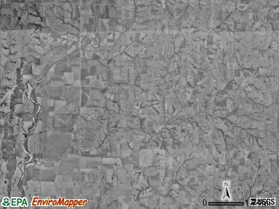 Atchison township, Missouri satellite photo by USGS
