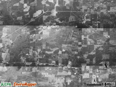 Washington township, Arkansas satellite photo by USGS