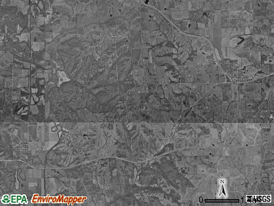 Glenwood township, Missouri satellite photo by USGS