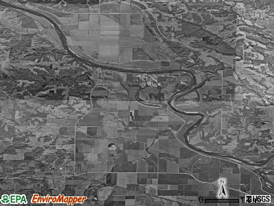 Des Moines township, Missouri satellite photo by USGS