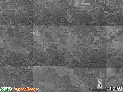 Elm township, Missouri satellite photo by USGS