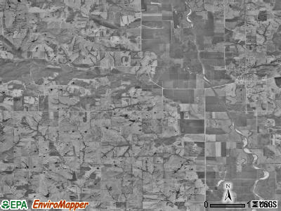 Madison township, Missouri satellite photo by USGS