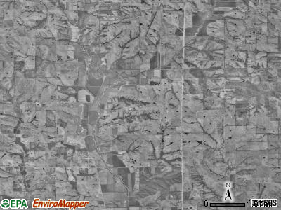 Middlefork township, Missouri satellite photo by USGS