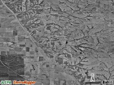 Clay township, Missouri satellite photo by USGS