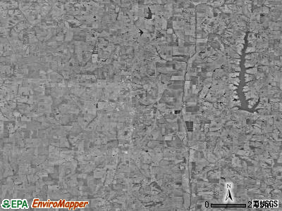 Polk township, Missouri satellite photo by USGS