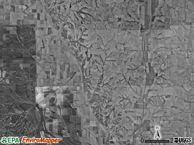 Clark township, Missouri satellite photo by USGS