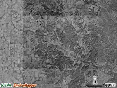 Buchanan township, Missouri satellite photo by USGS
