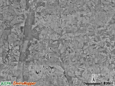 Clay township, Missouri satellite photo by USGS