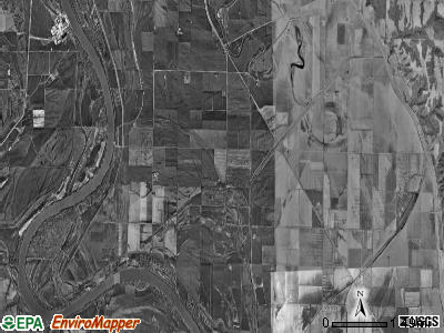 Benton township, Missouri satellite photo by USGS