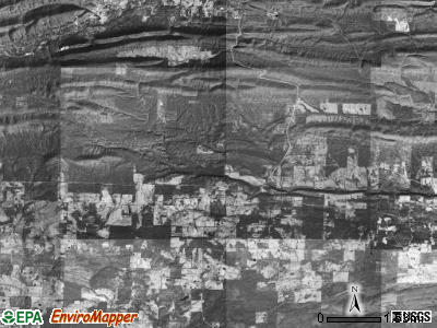 De Roche township, Arkansas satellite photo by USGS