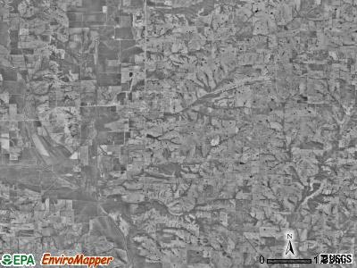 Athens township, Missouri satellite photo by USGS
