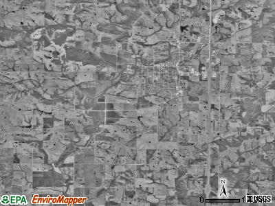 Bethany township, Missouri satellite photo by USGS