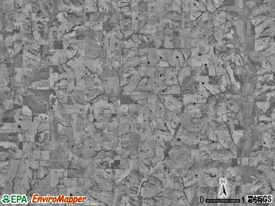 Myers township, Missouri satellite photo by USGS