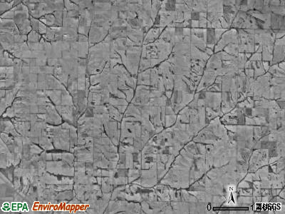 Liberty township, Missouri satellite photo by USGS