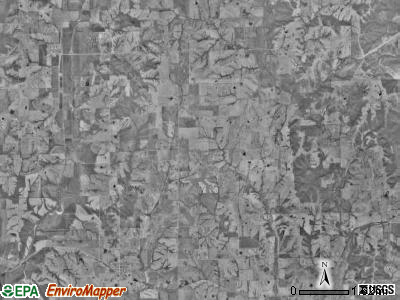 Bowman township, Missouri satellite photo by USGS