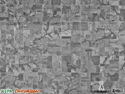 Adams township, Missouri satellite photo by USGS