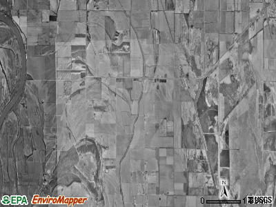 Bigelow township, Missouri satellite photo by USGS