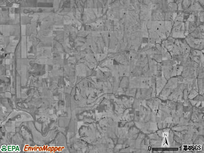 Clay township, Missouri satellite photo by USGS