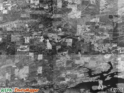 Valley township, Arkansas satellite photo by USGS
