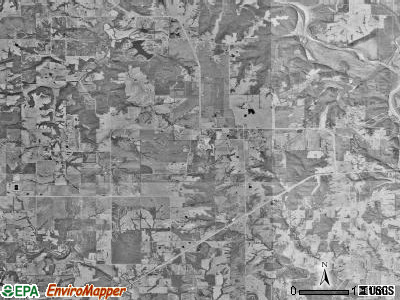 Madison township, Missouri satellite photo by USGS
