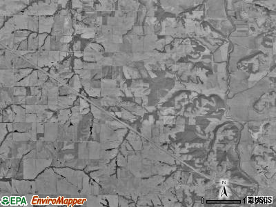 Nodaway township, Missouri satellite photo by USGS