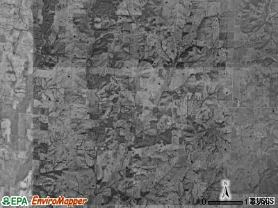 Baker township, Missouri satellite photo by USGS