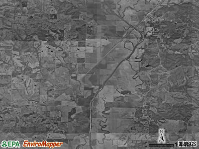 Walnut Creek township, Missouri satellite photo by USGS