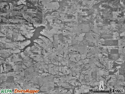 Liberty township, Missouri satellite photo by USGS