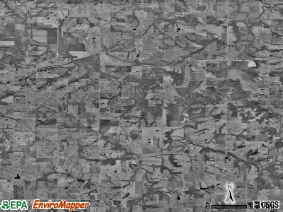Adams township, Missouri satellite photo by USGS