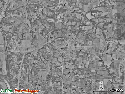 Jefferson township, Missouri satellite photo by USGS