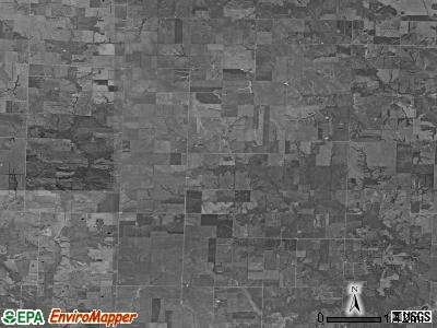 Ten Mile township, Missouri satellite photo by USGS
