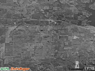 Bevier township, Missouri satellite photo by USGS