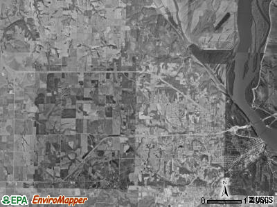 Miller township, Missouri satellite photo by USGS
