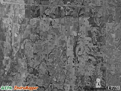 Marceline township, Missouri satellite photo by USGS