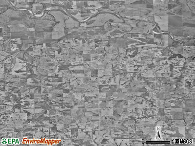 Fairview township, Missouri satellite photo by USGS