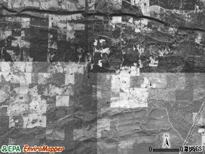 Antioch township, Arkansas satellite photo by USGS