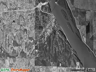 Mason township, Missouri satellite photo by USGS