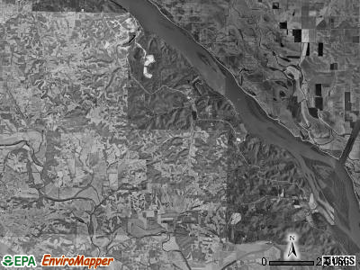 Saverton township, Missouri satellite photo by USGS
