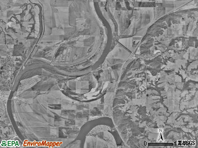 Rush township, Missouri satellite photo by USGS