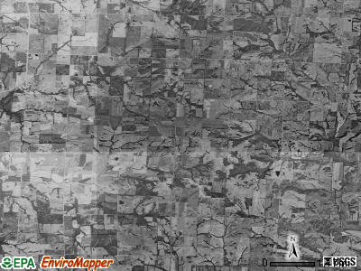 Salt Creek township, Missouri satellite photo by USGS