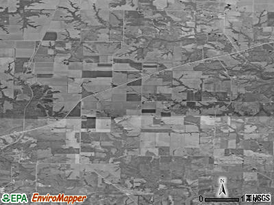 Indian Creek township, Missouri satellite photo by USGS