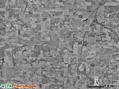 Davis township, Missouri satellite photo by USGS