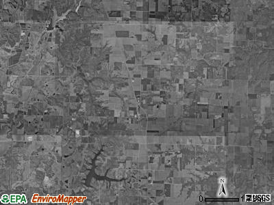 Cairo township, Missouri satellite photo by USGS
